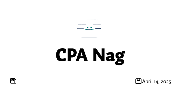 Tax Reminder: Your 2025 first quarter estimated tax payment is due TOMORROW.