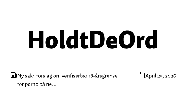 Ny sak: Forslag om verifiserbar 18-årsgrense for porno på nettet