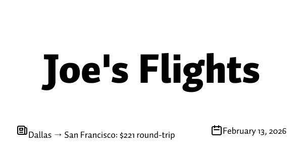 Dallas → San Francisco: $221 round-trip
