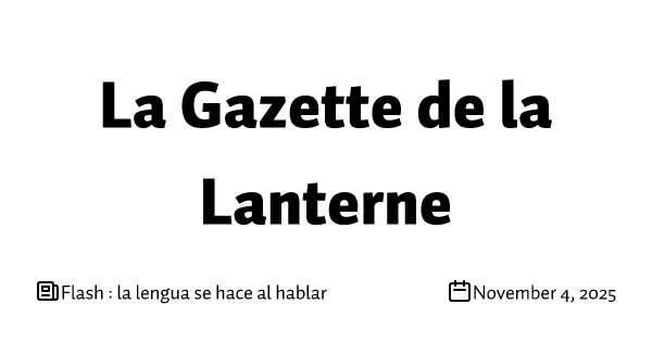 Flash : la lengua se hace al hablar