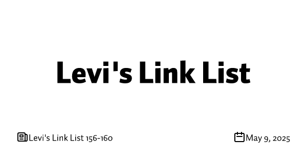 Levi's Link List 156-160