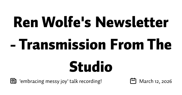 'embracing messy joy' talk recording!