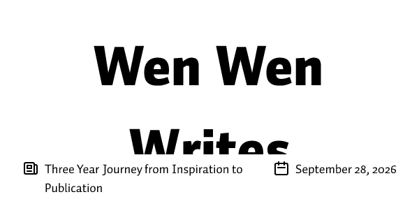 Three Year Journey from Inspiration to Publication