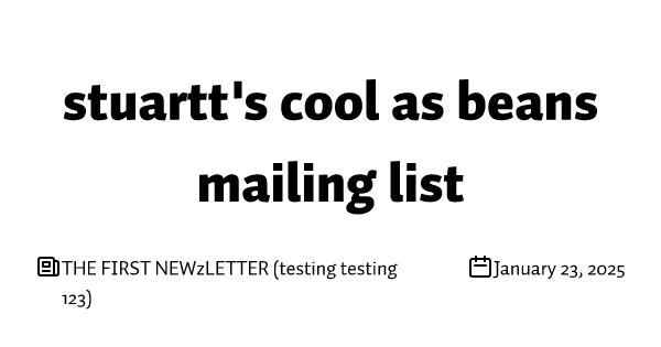 THE FIRST NEWzLETTER (testing testing 123)