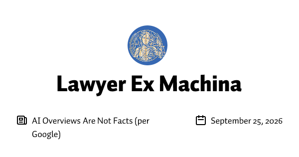 AI Overviews Are Not Facts (per Google)