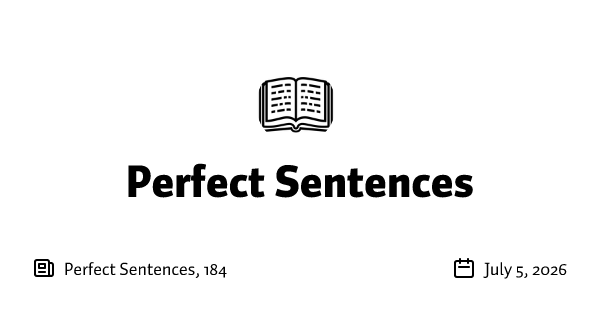 Perfect Sentences, 184