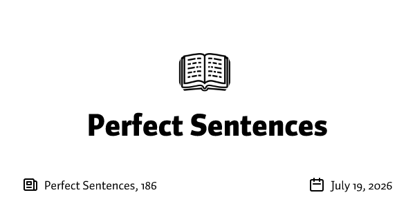 Perfect Sentences, 186