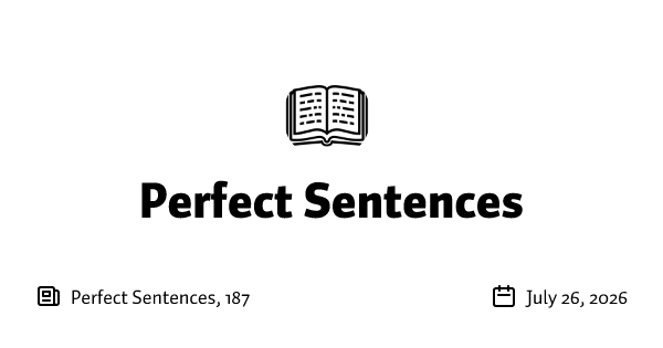 Perfect Sentences, 187
