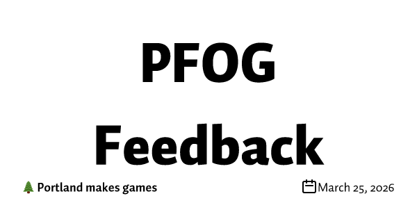 PFOG Feedback