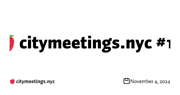 🍎 citymeetings.nyc #18