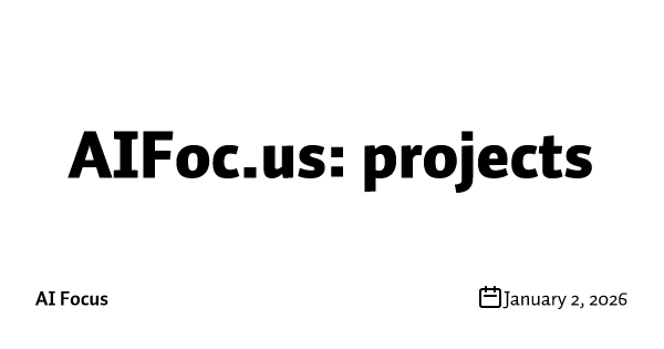 AIFoc.us: projects 