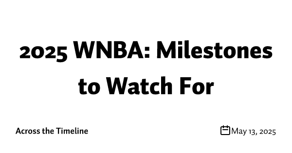 2025 WNBA: Milestones to Watch For
