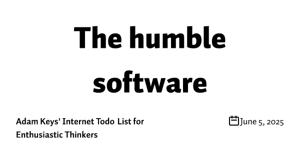 The humble software shopkeeper