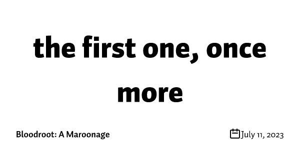 the first one, once more