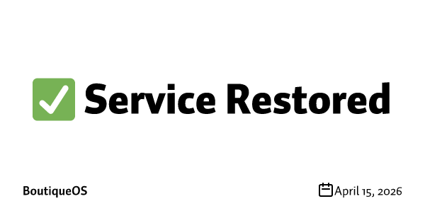 ✅ Service Restored