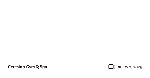 Hai mai pensato al benessere oltre l’allenamento?