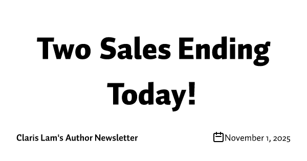 Two Sales Ending Today!