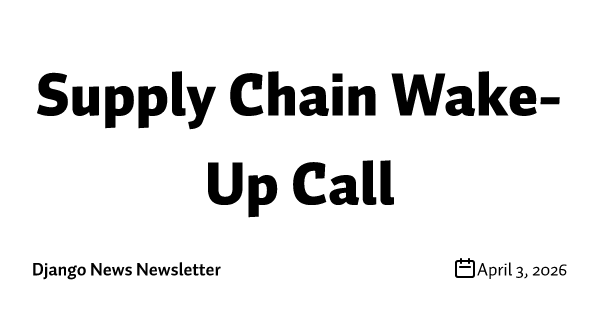 Supply Chain Wake-Up Call