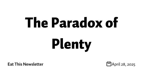The Paradox of Plenty