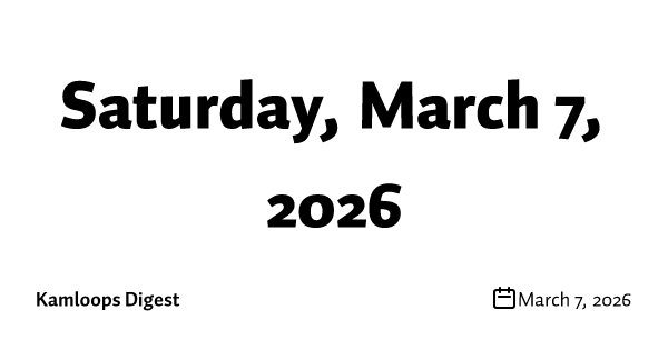 Saturday, March 7, 2026