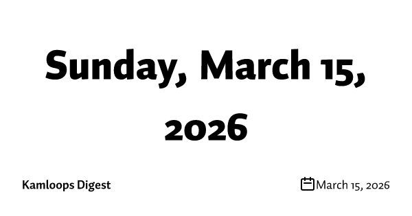 Sunday, March 15, 2026