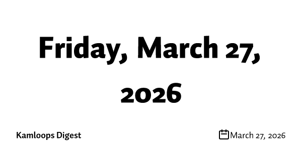 Friday, March 27, 2026