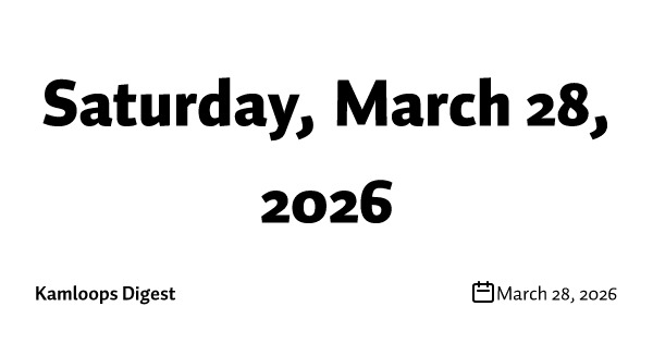Saturday, March 28, 2026