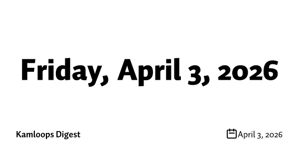 Friday, April 3, 2026