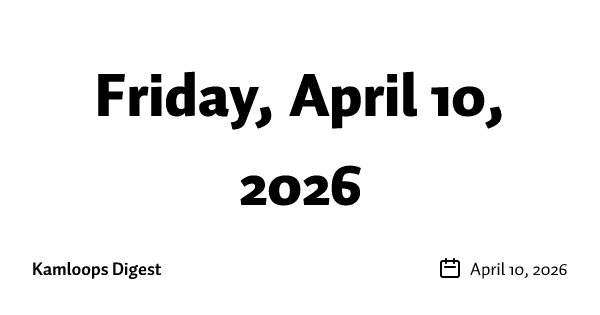 Friday, April 10, 2026
