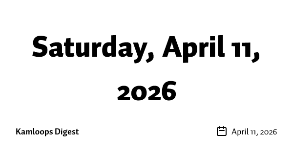 Saturday, April 11, 2026