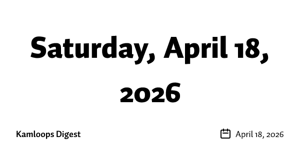 Saturday, April 18, 2026