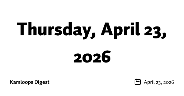 Thursday, April 23, 2026