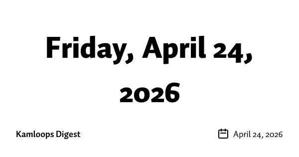 Friday, April 24, 2026