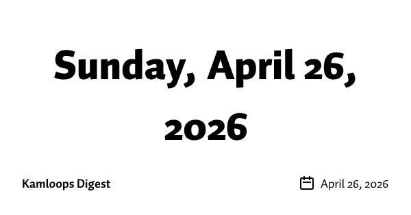 Sunday, April 26, 2026