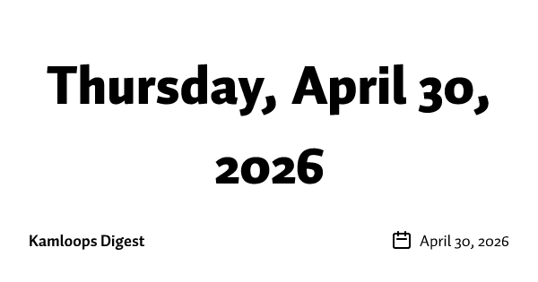 Thursday, April 30, 2026