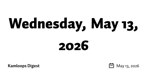 Wednesday, May 13, 2026