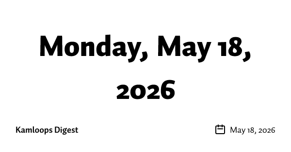 Monday, May 18, 2026