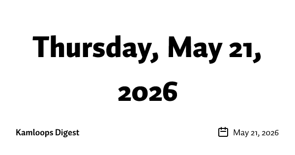 Thursday, May 21, 2026