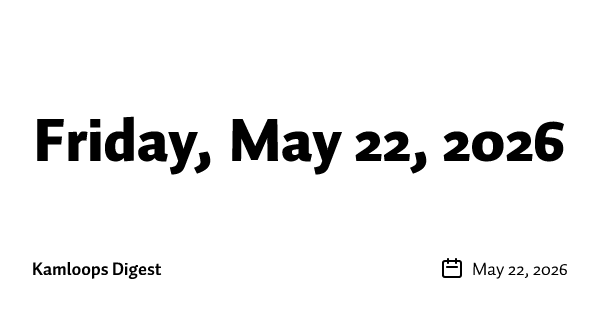 Friday, May 22, 2026