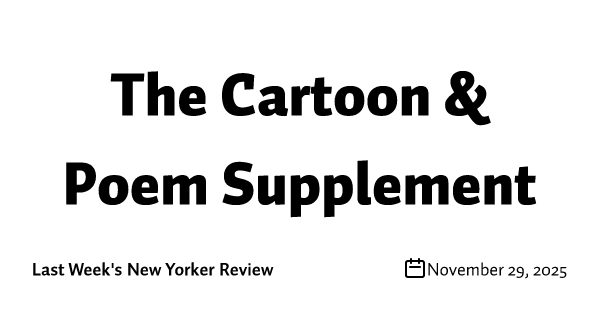The Cartoon & Poem Supplement