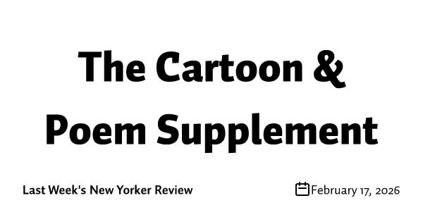 The Cartoon & Poem Supplement