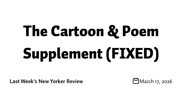 The Cartoon & Poem Supplement (FIXED)