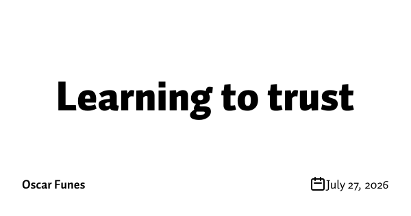 Learning to trust