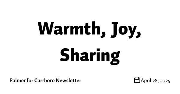 Warmth, Joy, Sharing