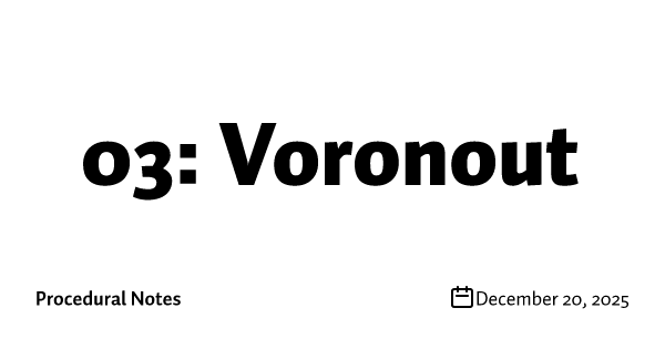 03: Voronout