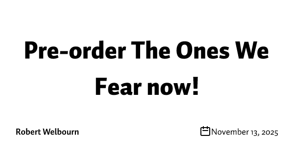 Pre-order The Ones We Fear now!
