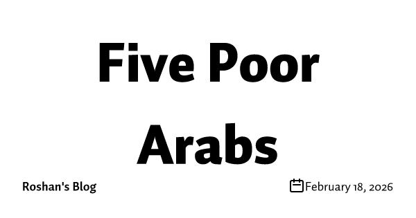 Five Poor Arabs