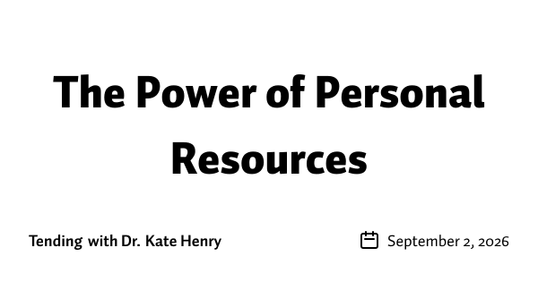 The Power of Personal Resources