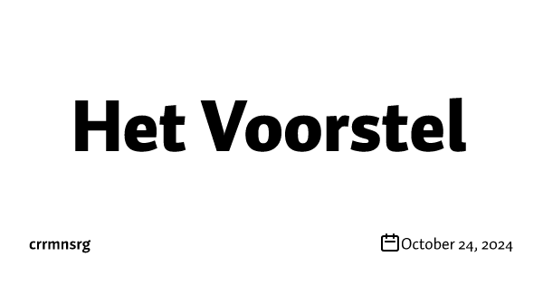 Het Voorstel