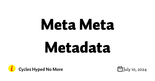 Meta Meta Metadata • Buttondown